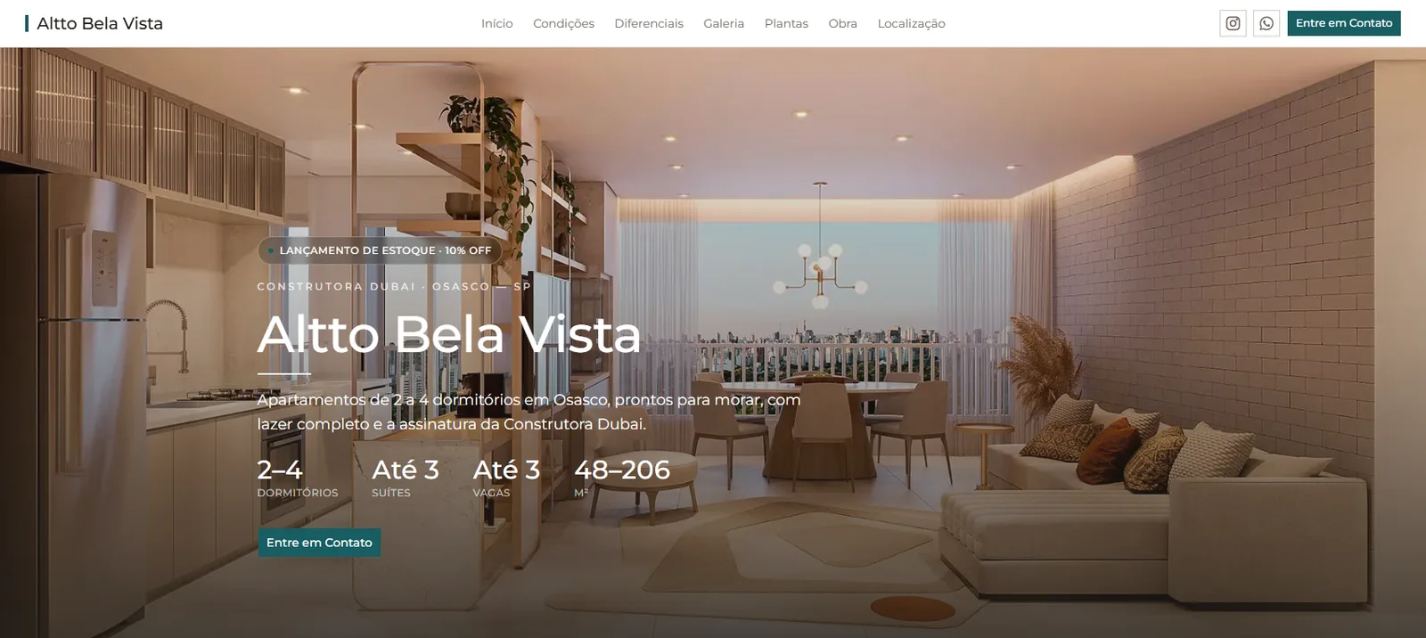 Hero da landing Altto Bela Vista